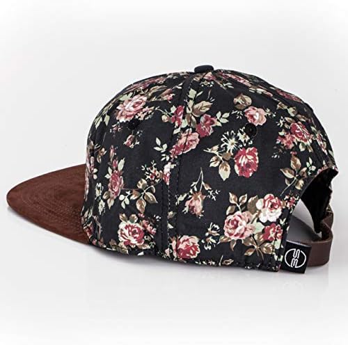 Blackskies Snapback Hat | גברים נשים בייסבול כובע פרחוני אבא 5 פאנל סטרפבק היפ הופ עירוני
